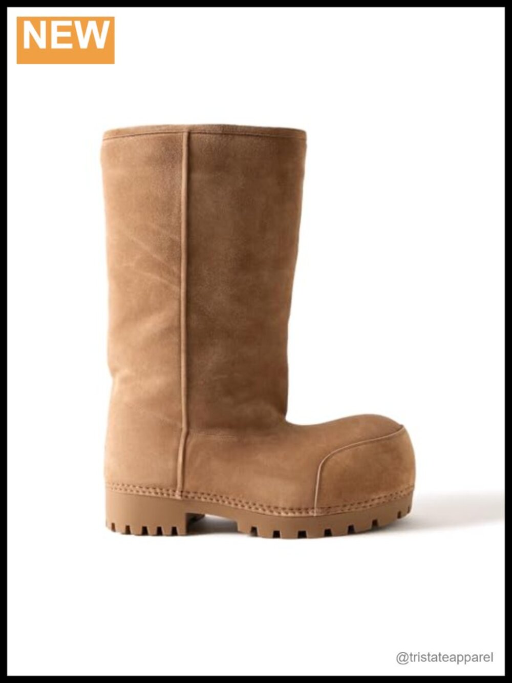 Suede Knee High Boots for Women Platform Round Toe Chunky Heel Winter Snow Boots